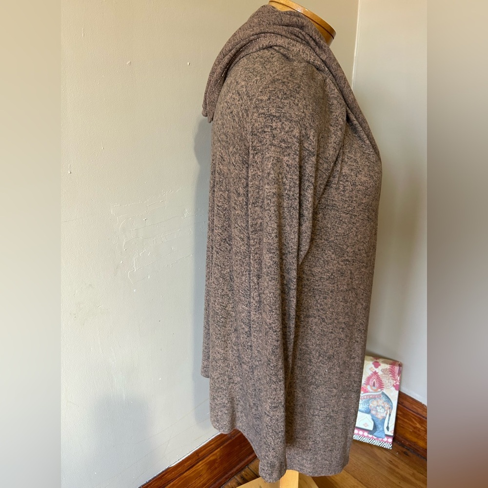 Silence + Noise Hooded Open Front Cardigan Duster Sz M - Picture 3 of 8